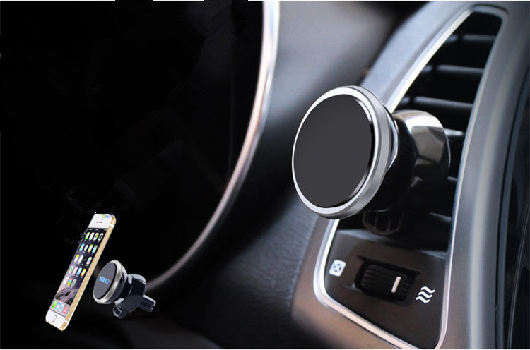 Car mobile phone navigation bracket mobile phone rack outlet magnetic car