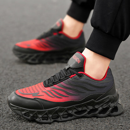 Men's Lace-up Sneakers Shoes Outdoor Running Sports Casual Shoes