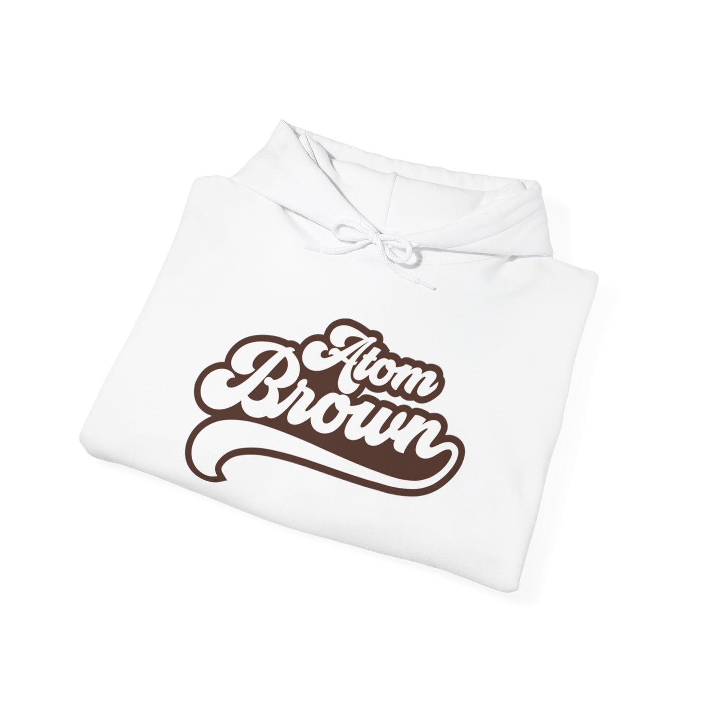 Hoodie - Atom Brown Front and Back Design Hip Hop Unisex Heavy Blend™ Hooded Sweatshirt