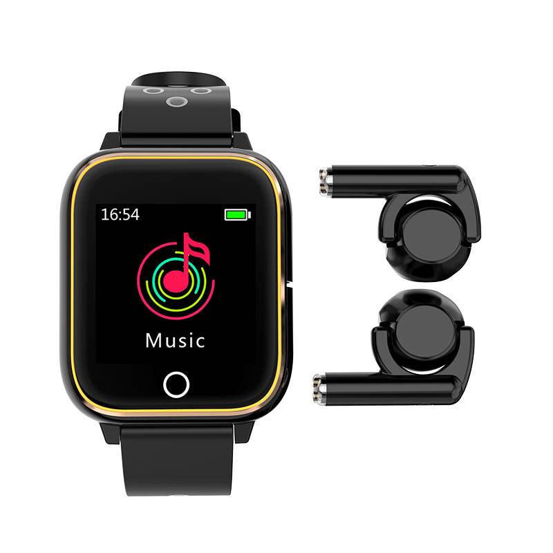 Smart Watch Bluetooth Earphone 2 in 1 BT 5.0 Call Hear