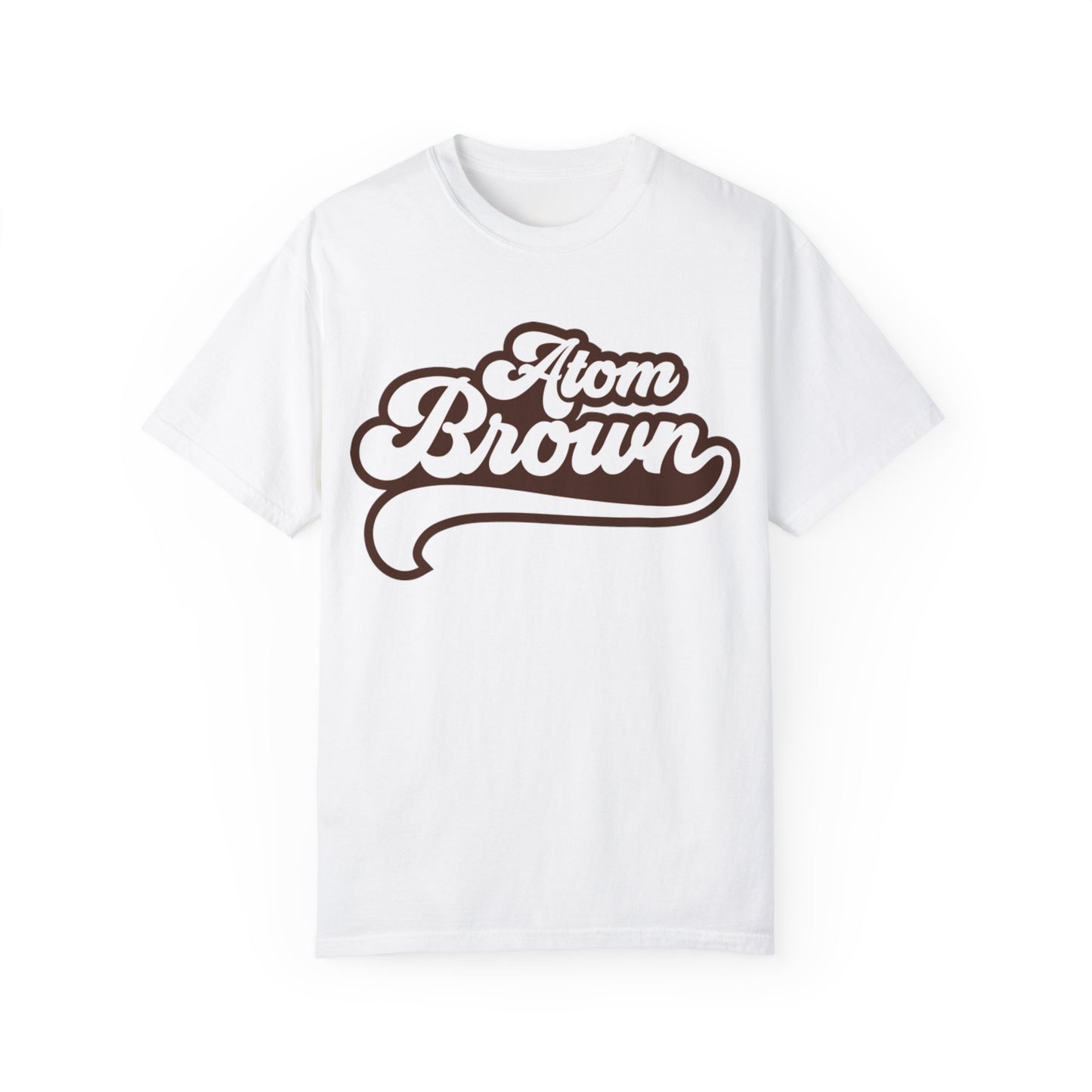 Atom Brown Unisex T-shirt - Hip Hop Design Front and Back