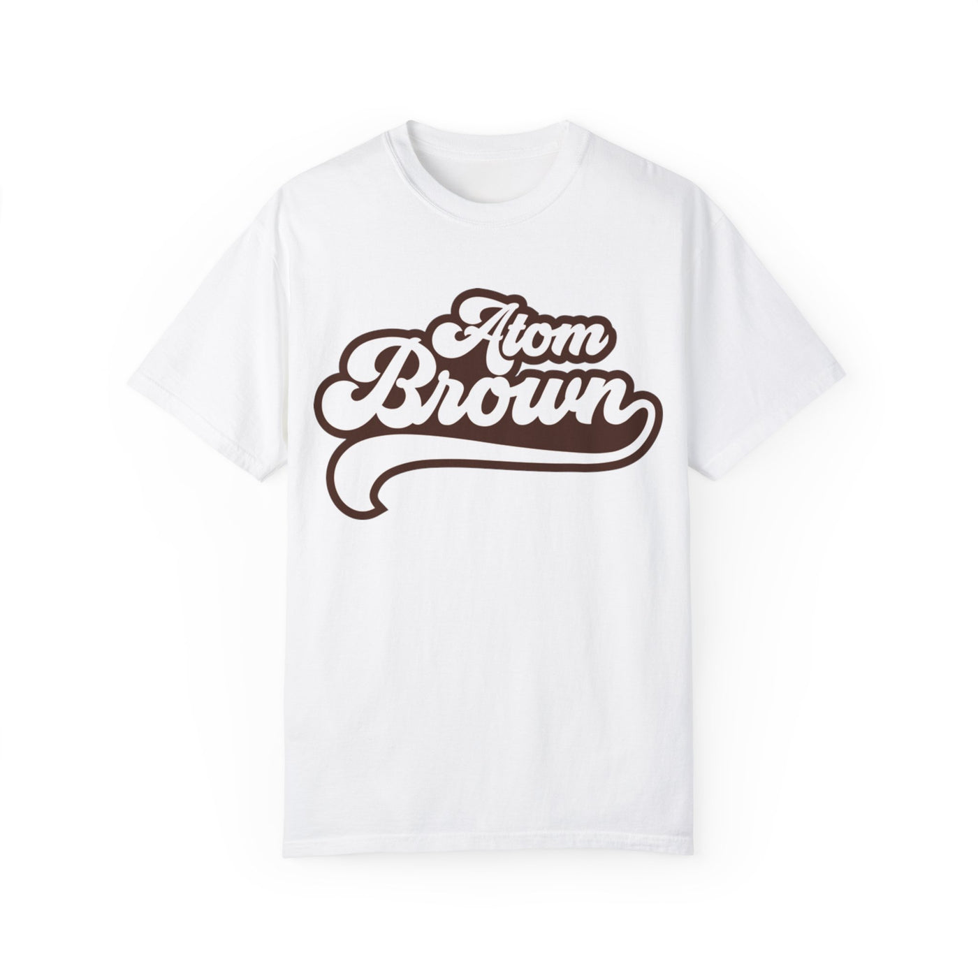 Atom Brown Unisex T-shirt - Hip Hop Design Front and Back