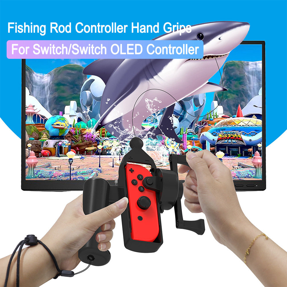 Plastic Game Console Controller Holder Fishing Rod Shaped