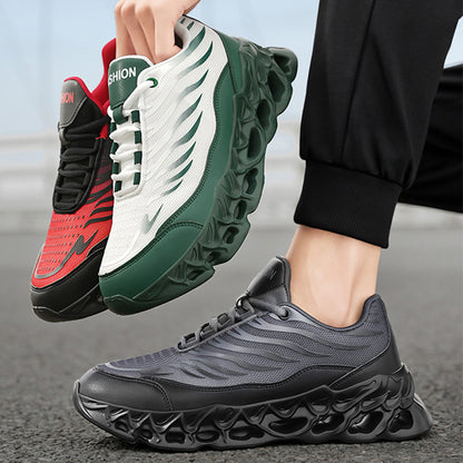 Men's Lace-up Sneakers Shoes Outdoor Running Sports Casual Shoes