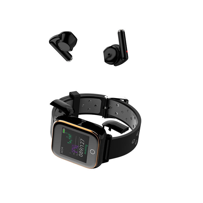 Smart Watch Bluetooth Earphone 2 in 1 BT 5.0 Call Hear