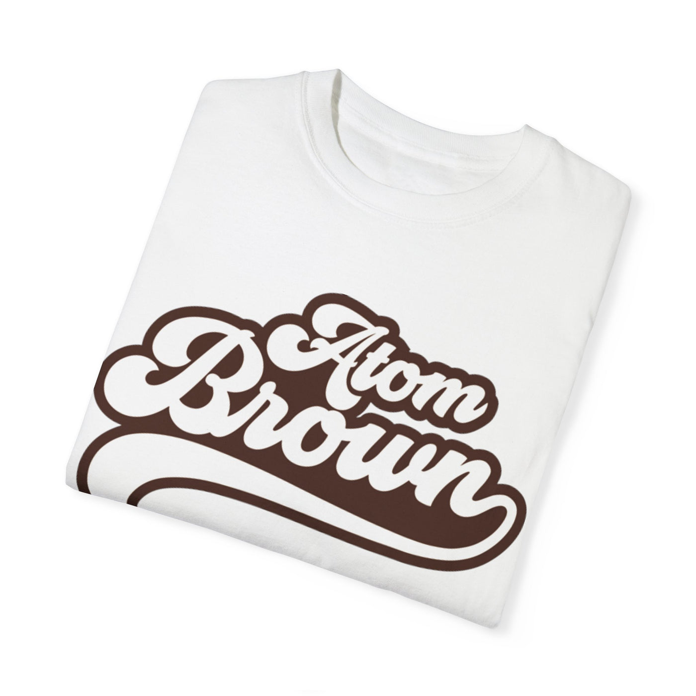 Atom Brown Unisex T-shirt - Hip Hop Design Front and Back