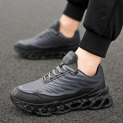 Men's Lace-up Sneakers Shoes Outdoor Running Sports Casual Shoes