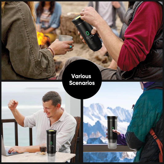 Portable Electric Espresso Machine – 3-in-1 Coffee Maker