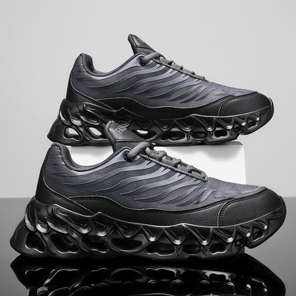 Men's Lace-up Sneakers Shoes Outdoor Running Sports Casual Shoes