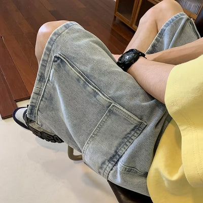 Fashion Work Clothes Denim Shorts For Men