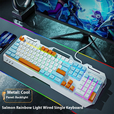 Keyboard Wired Mechanical Feeling Gaming Electronic Sports Desktop Computer Mute