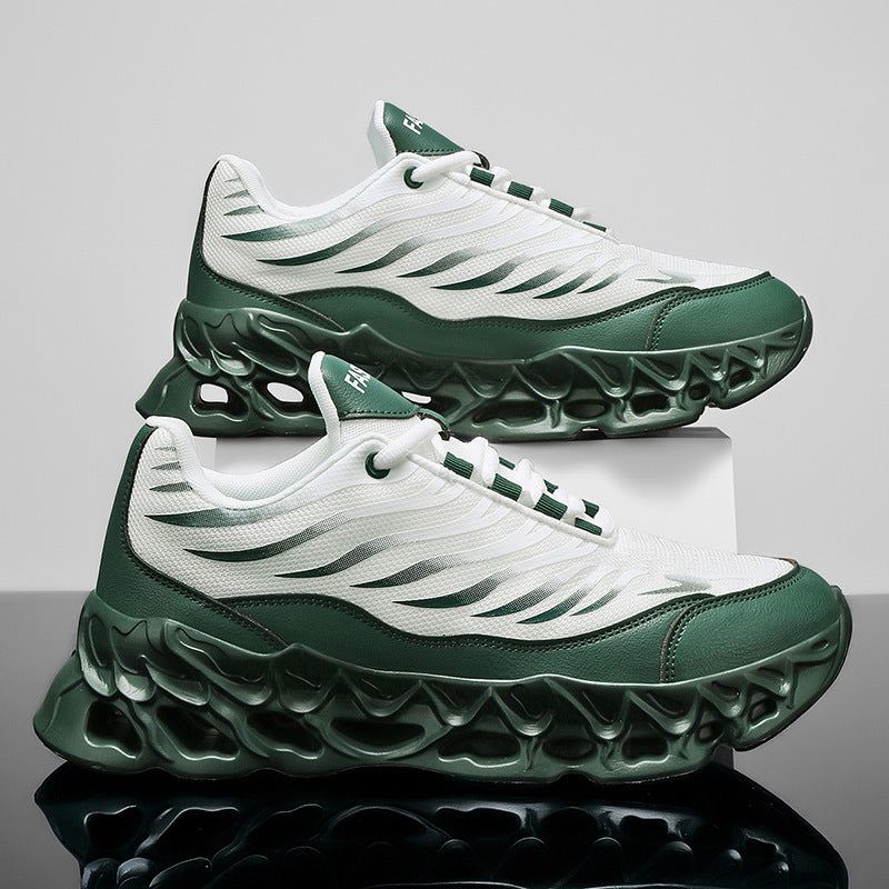 Men's Lace-up Sneakers Shoes Outdoor Running Sports Casual Shoes